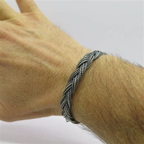 lv bracciale uomo argento|Bracciali Argento Uomo .